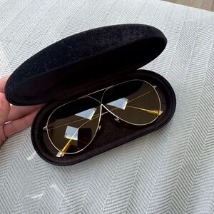 Tom Ford Sunglasses Aviators in Gold